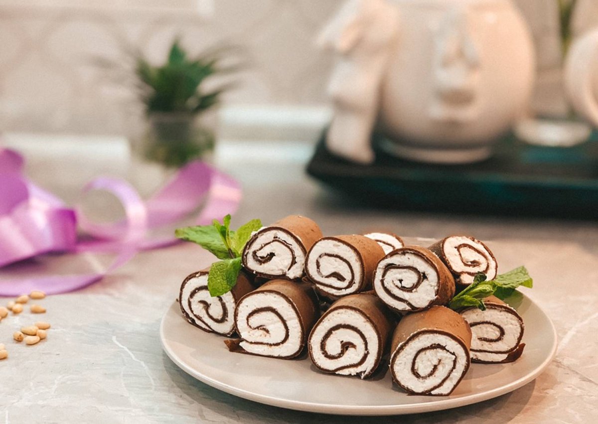 Рулет с мандаринами