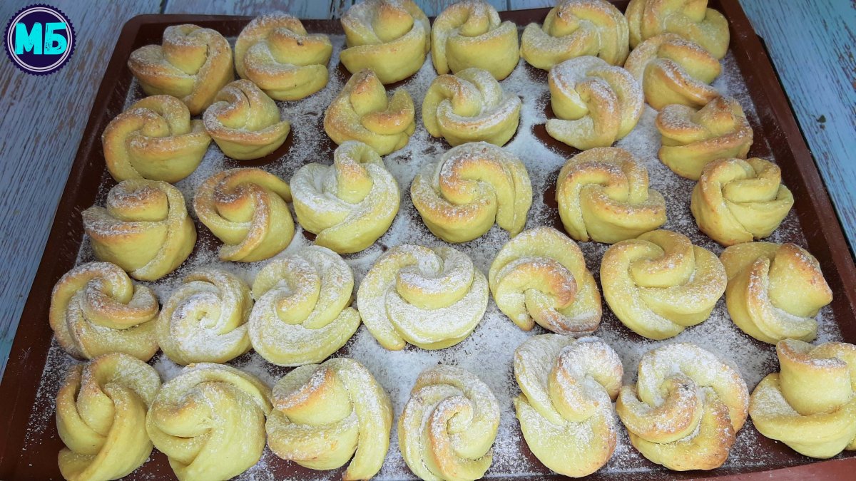 Печенье розочками в духовке