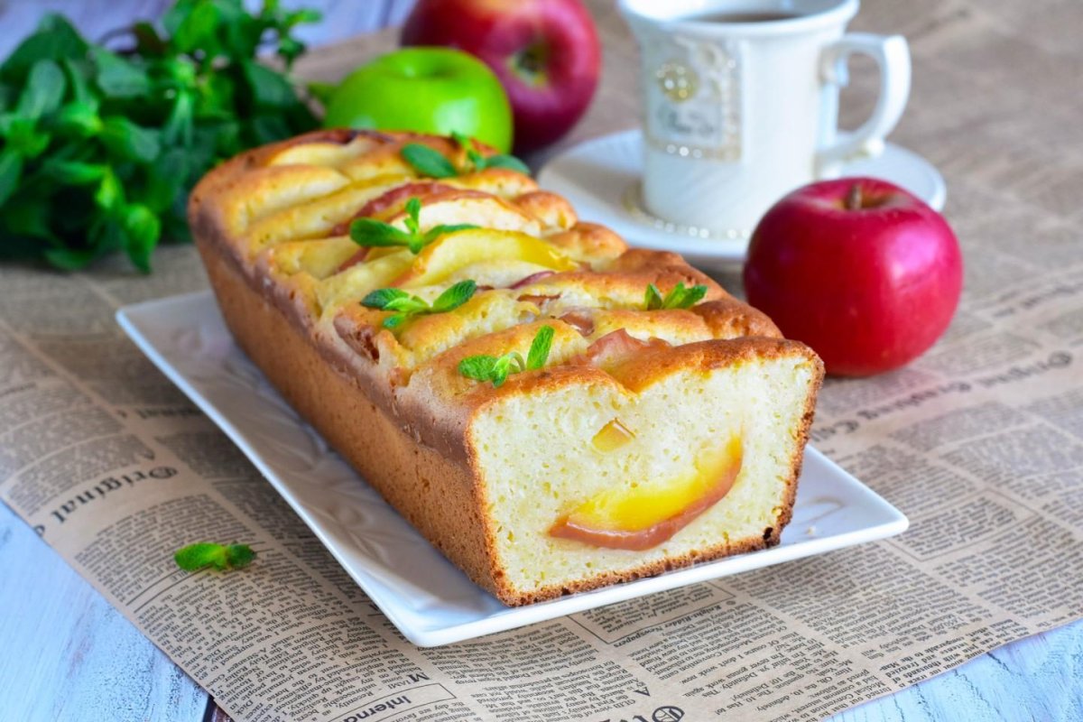 Пирог с яблочной начинкой