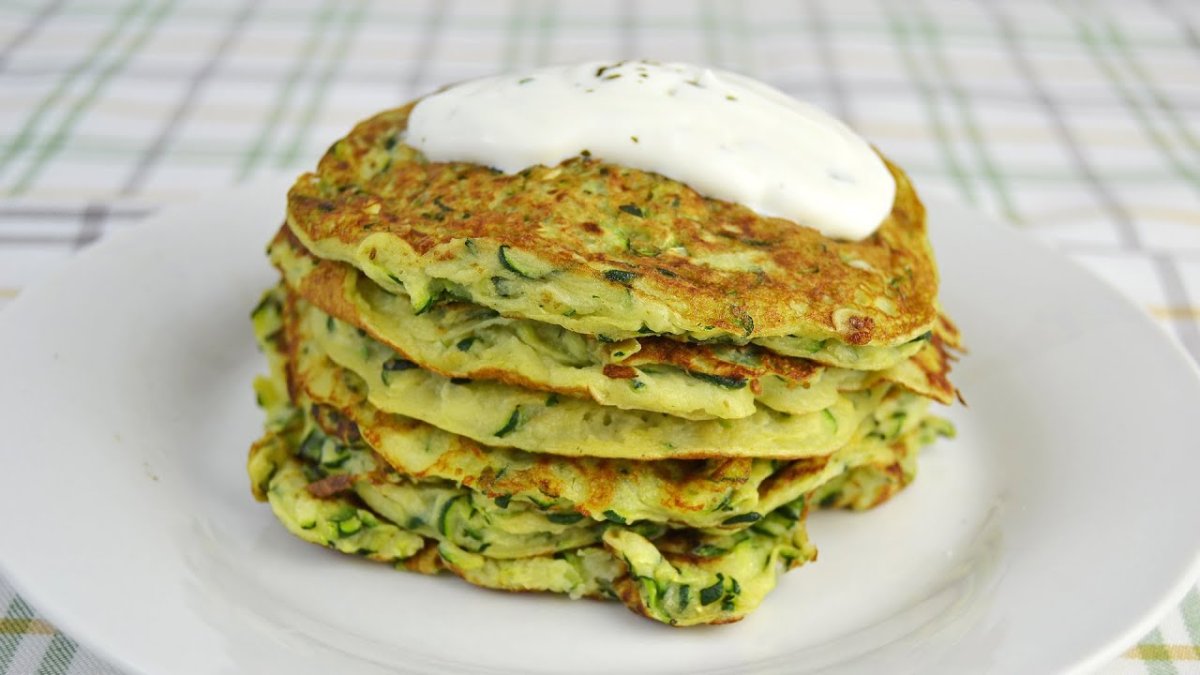 Кабачковые блинчики тонкие