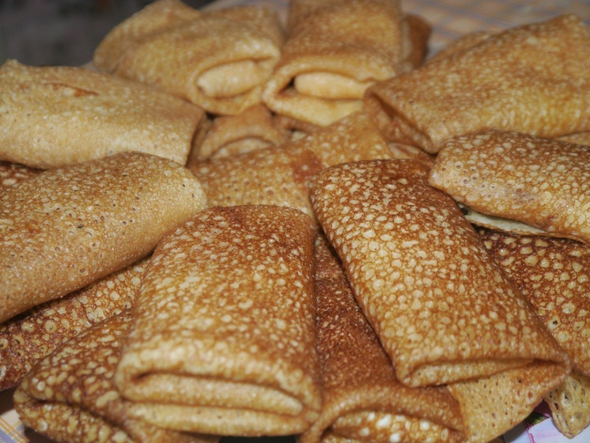 Тонкие блины с начинкой