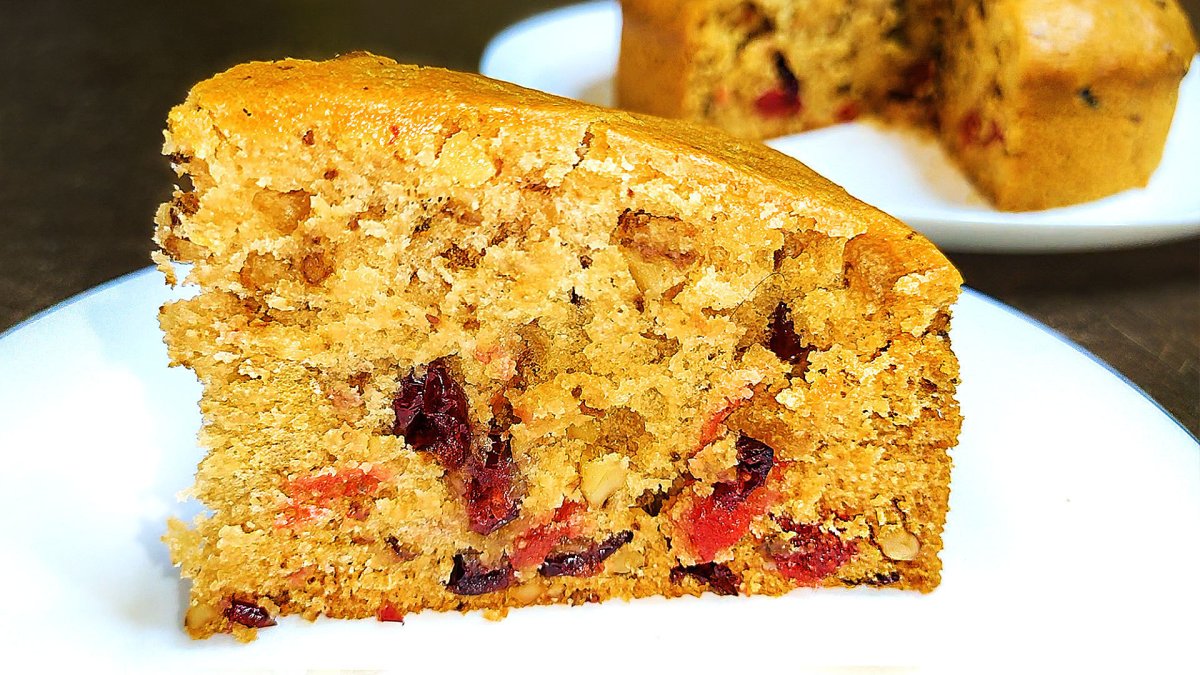 Пирог Венский с персиками