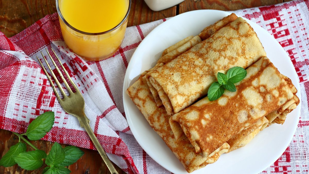 Блинчики с мясом