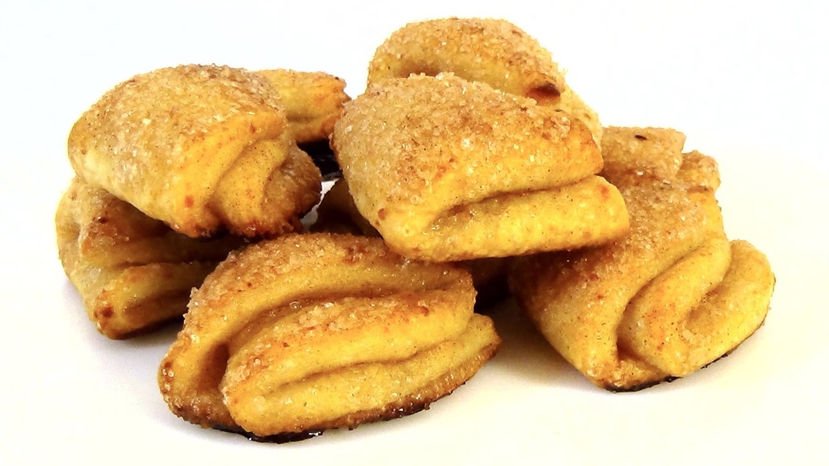 Творожное печенье с сахаром