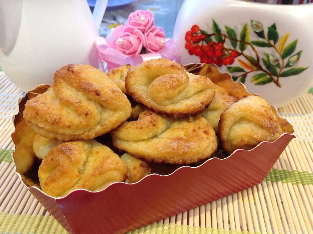 Печенье творожные ушки