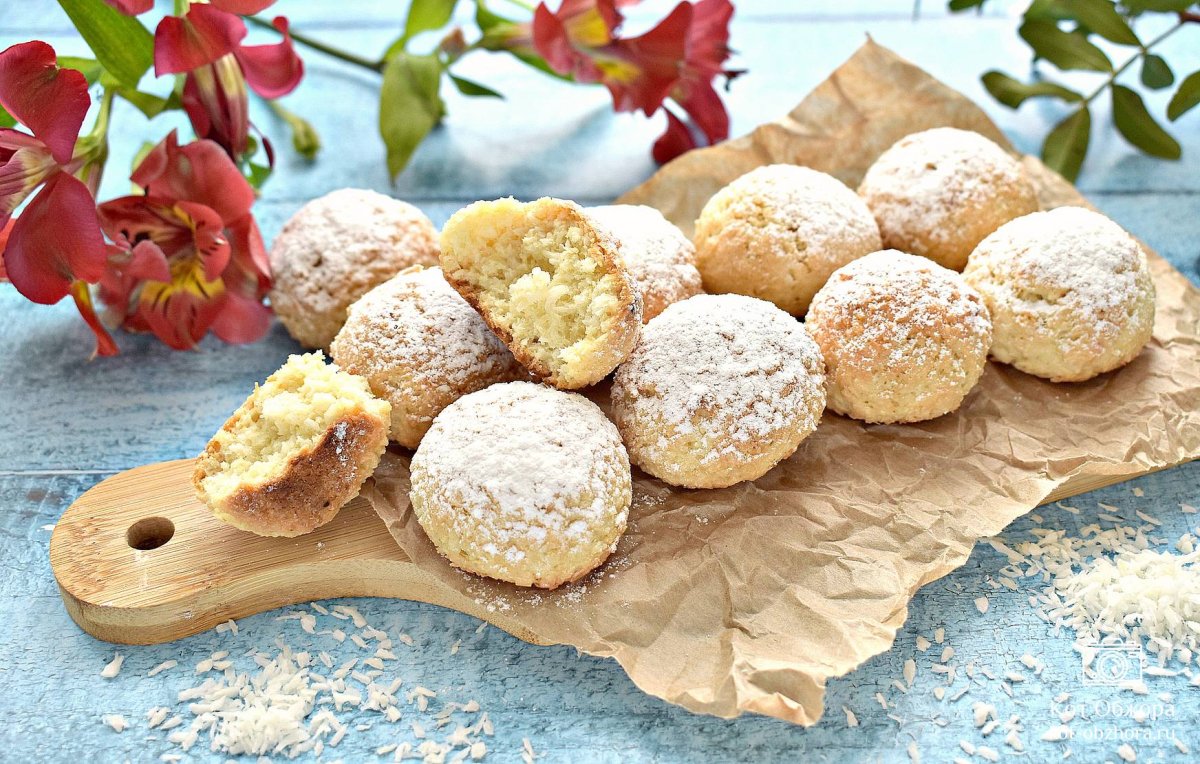 Печенье с кокосовой стружкой