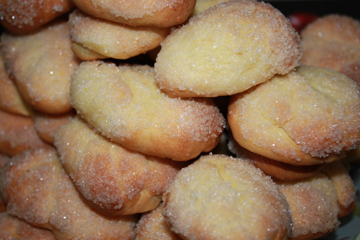 Печенье ушки с апельсиновой цедрой