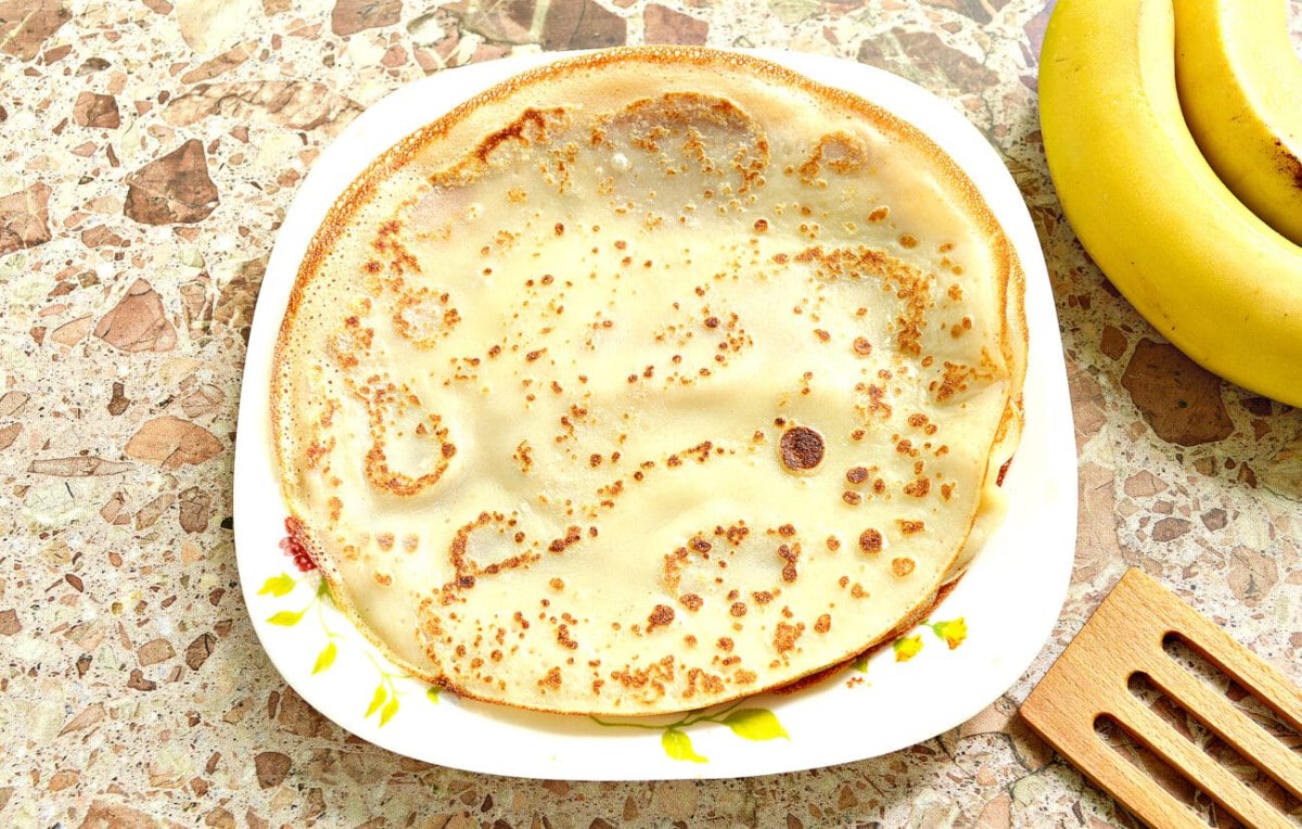 Блинчики с зефиром и бананом
