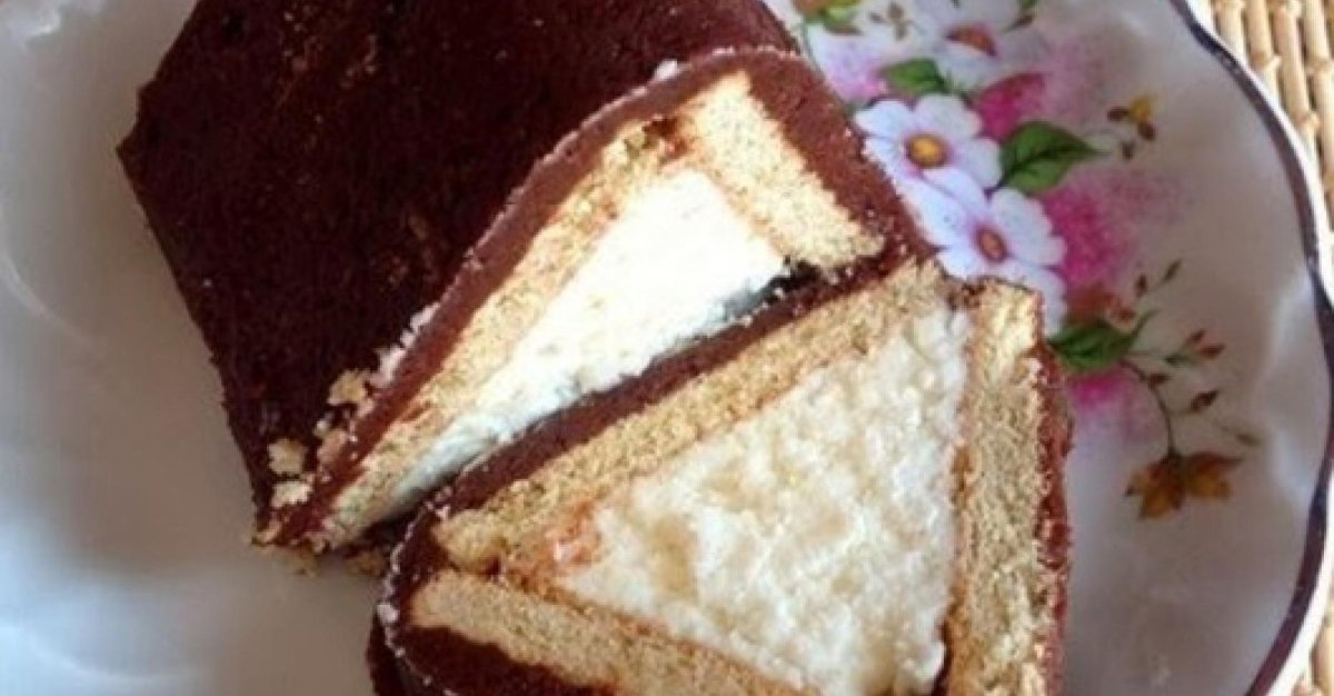Торт шалаш из печенья и творога