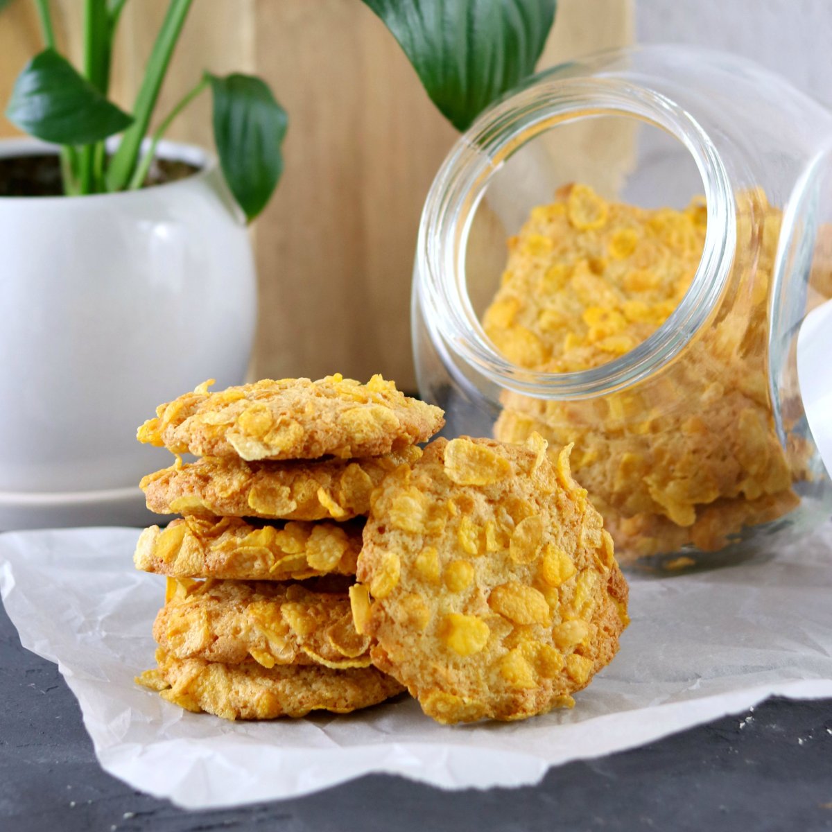 Кукурузное печенье без яиц