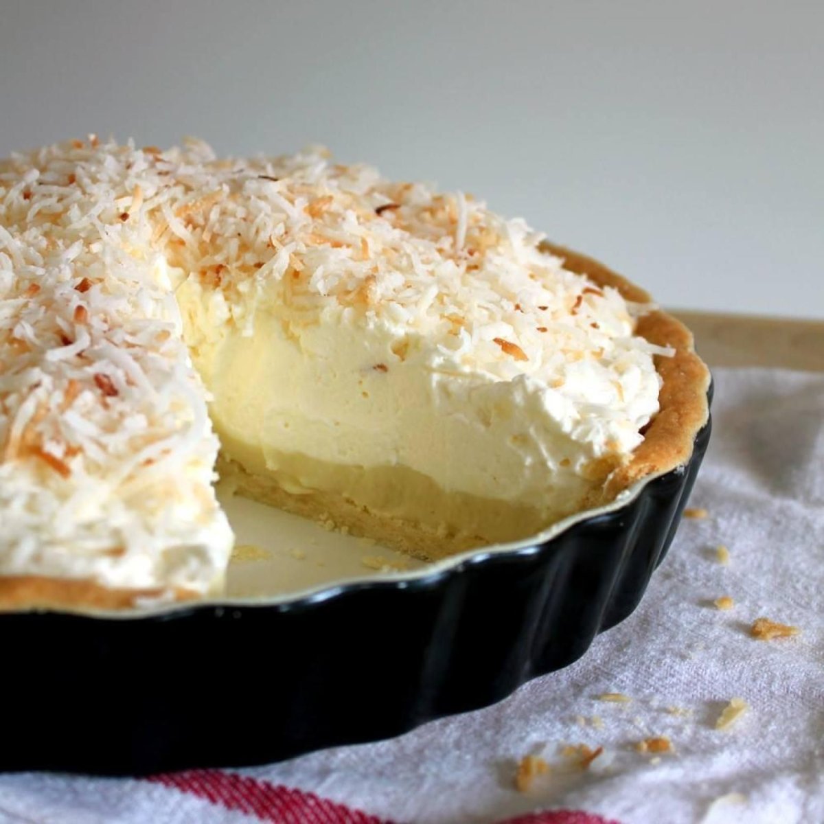 Coconut Cream Custard pie