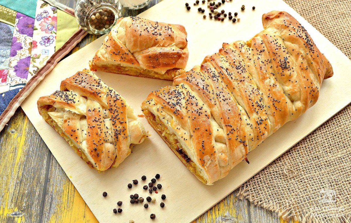Кулебяка с мясом
