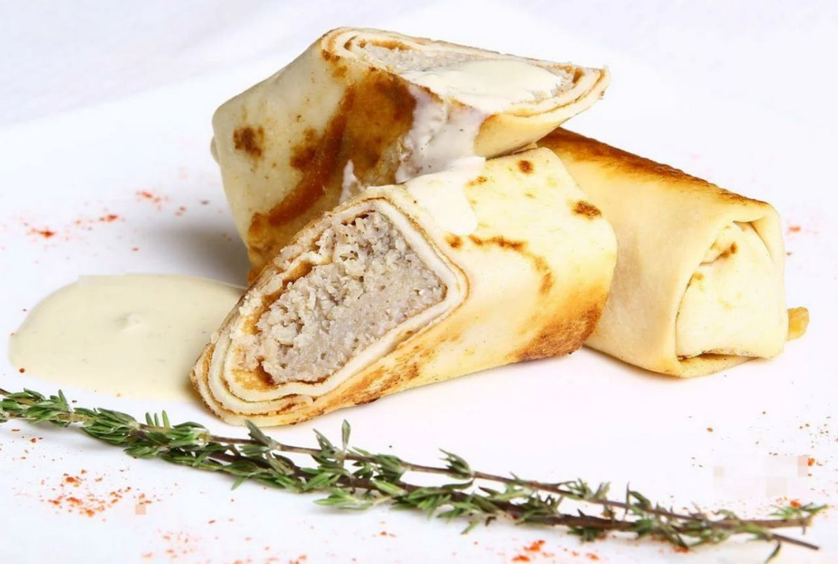 Блины с курицей