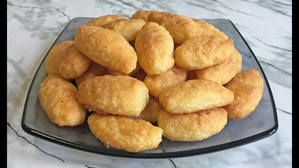 Творожное печенье с яблоками