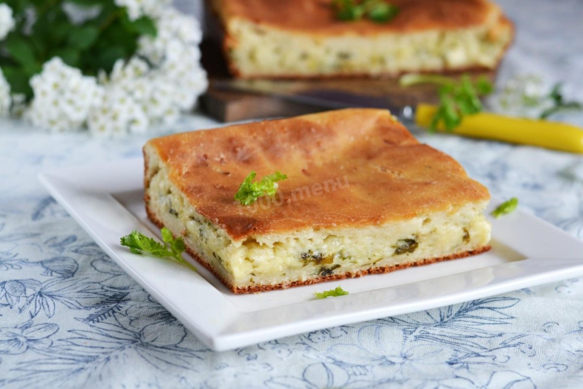 Заливной пирог украшение