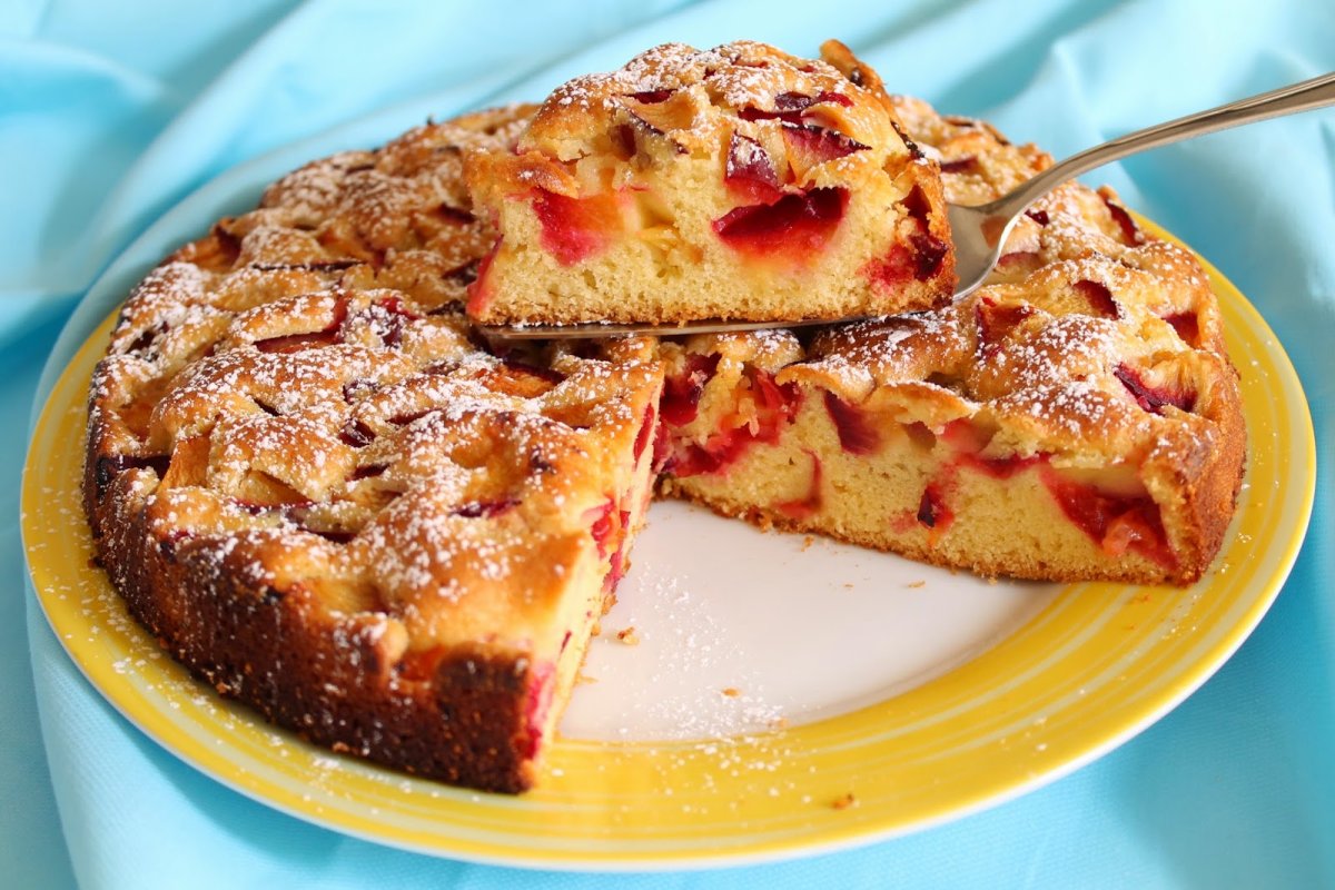 Заливной картофельный пирог