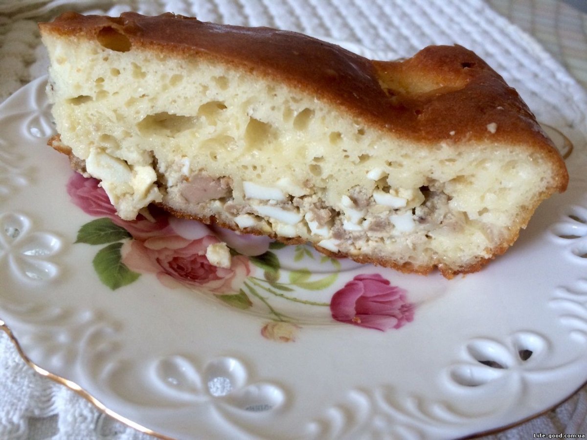 Черничный песочный пирог с черникой
