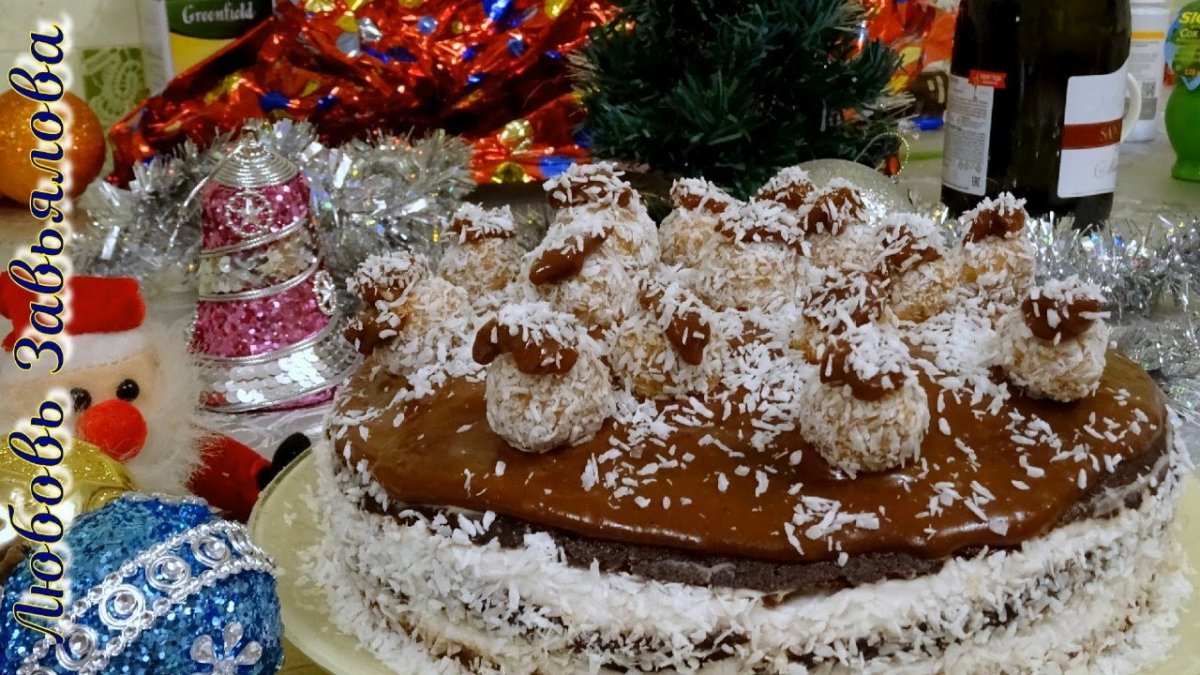 Торт из печенья с заварным кремом