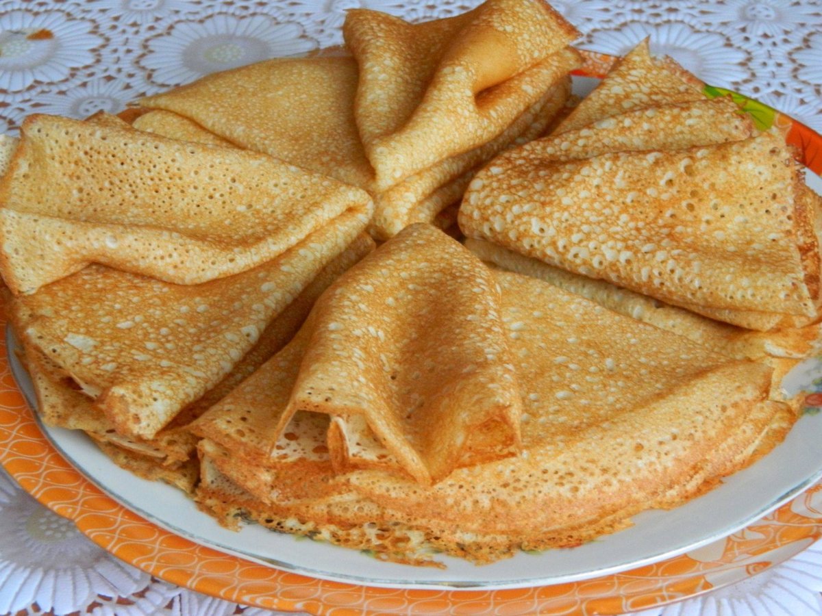 Блины на кефире
