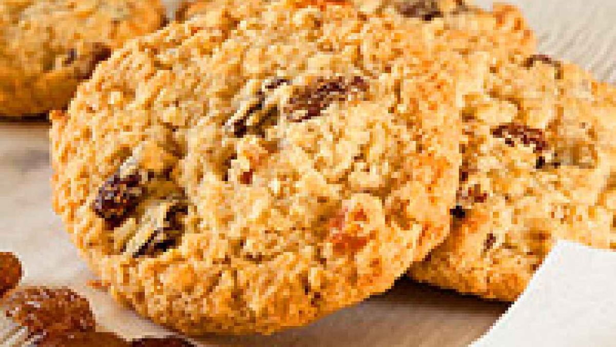 Овсяное печенье сяблокои
