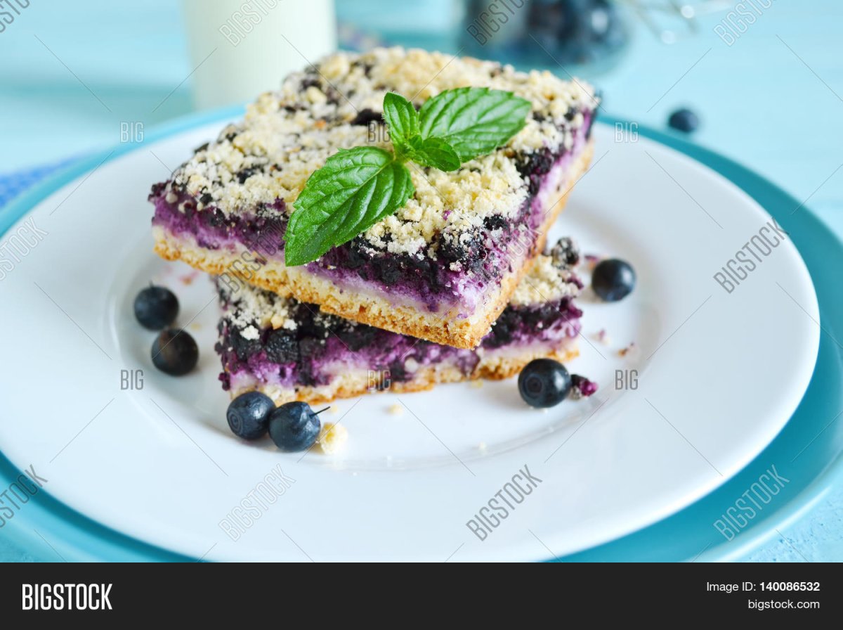 Финский пирог с черникой