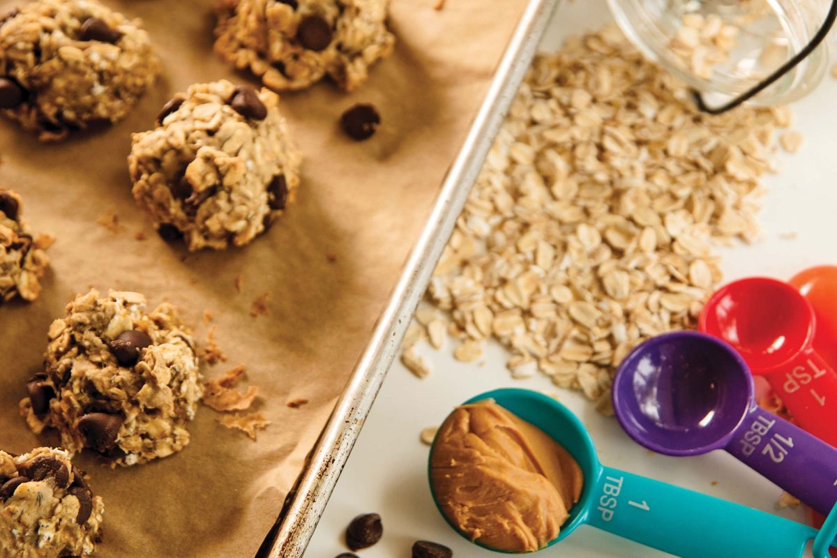 Background for cookies молочные