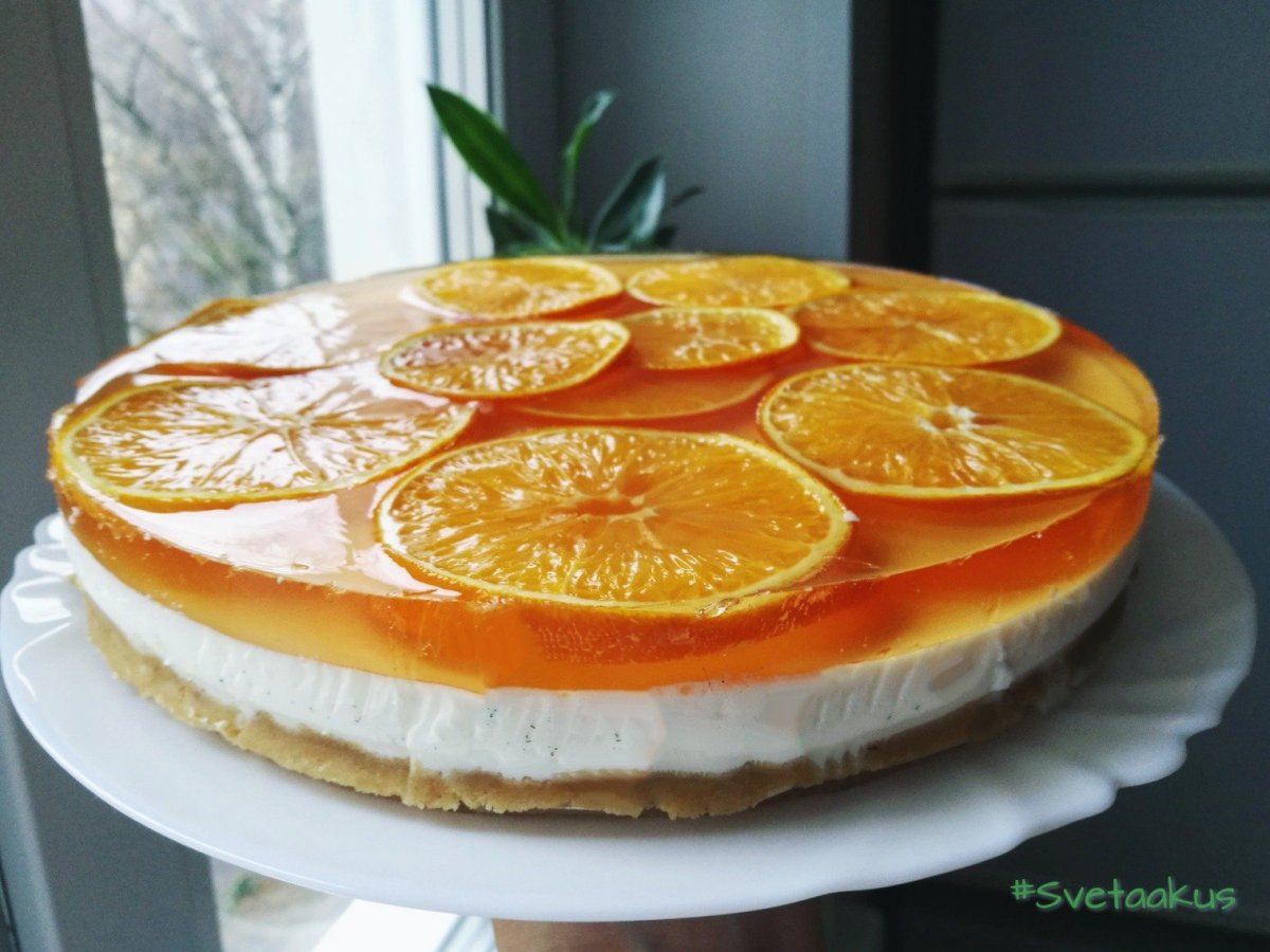 Мандариновый пирог перевертыш
