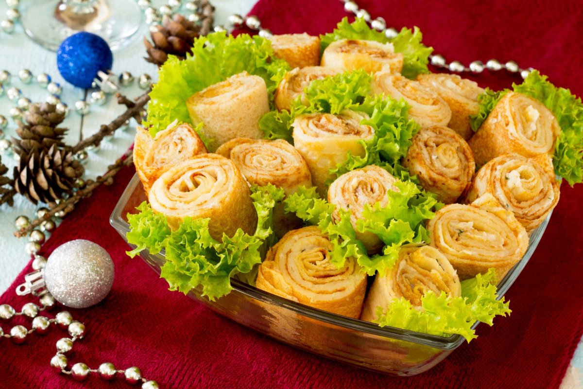 Блинные рулетики