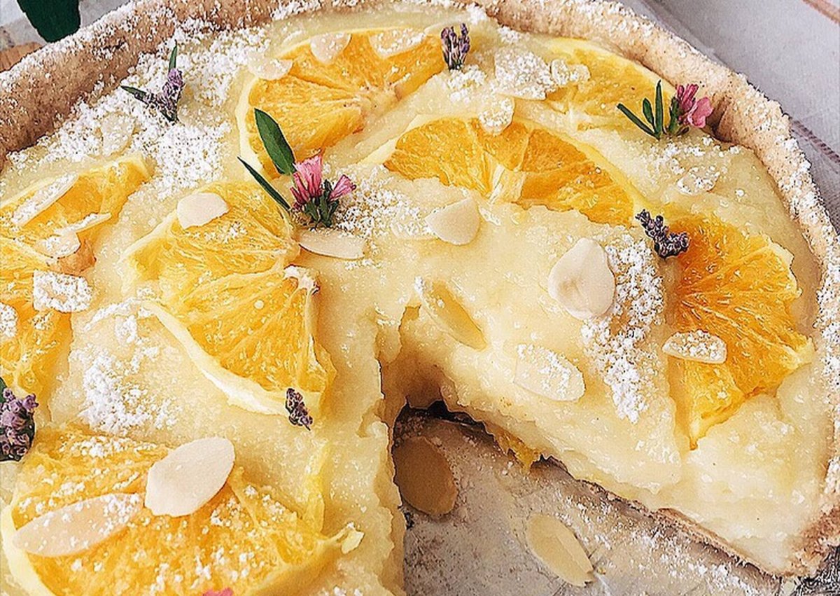 Баварский пирог с грушами