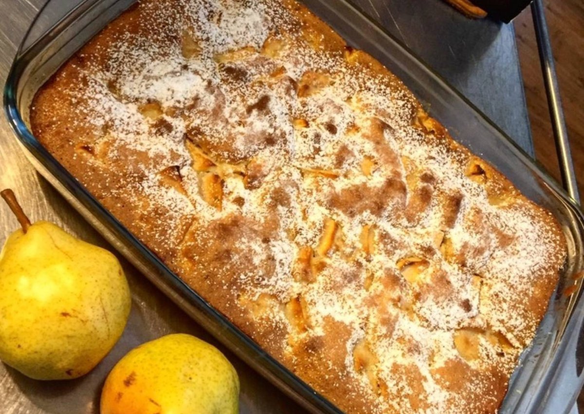 Пирог с грушей и сыром дор Блю