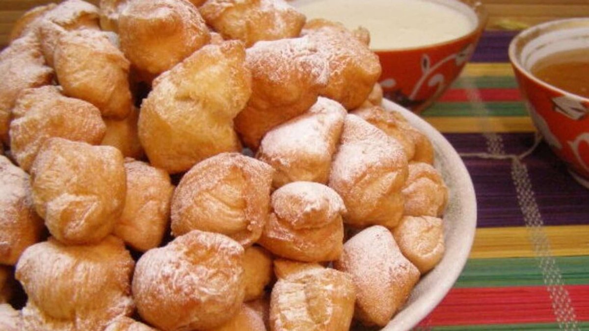 Баурсаки Сибирские шапочкой