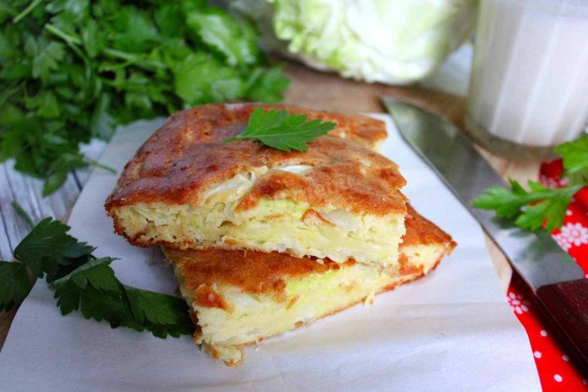 Капустный пирог кето