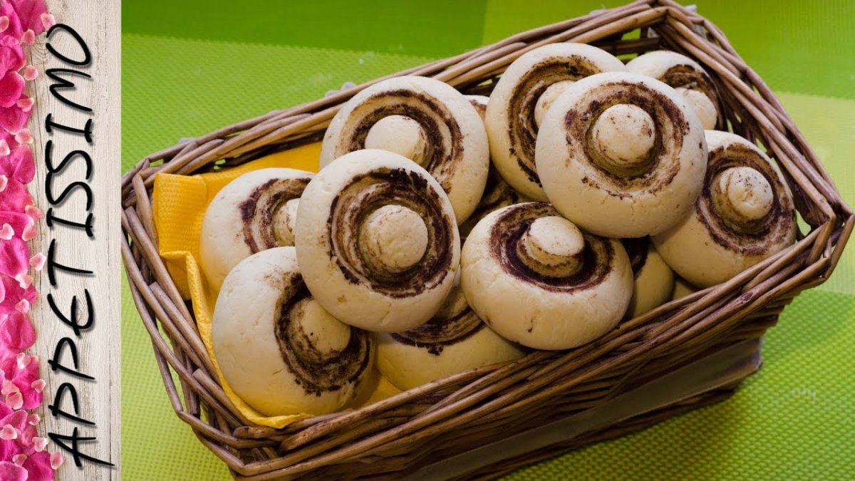 Печенье мишки с миндалем