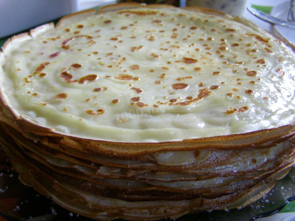 Блины с сыром и зеленью
