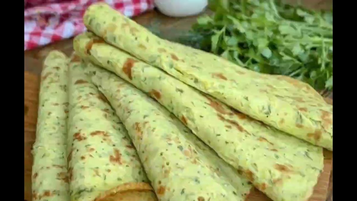 Тонкие блинчики из кабачков