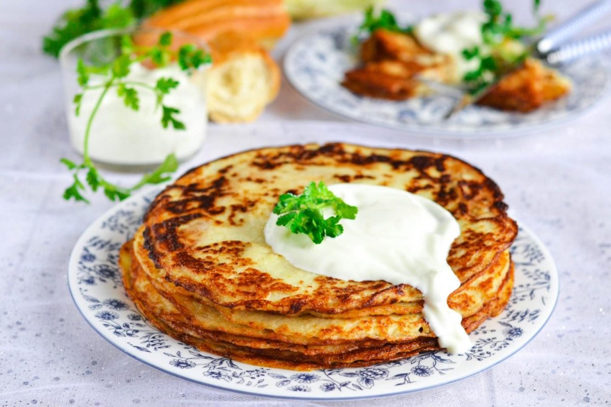 Блины с капустой