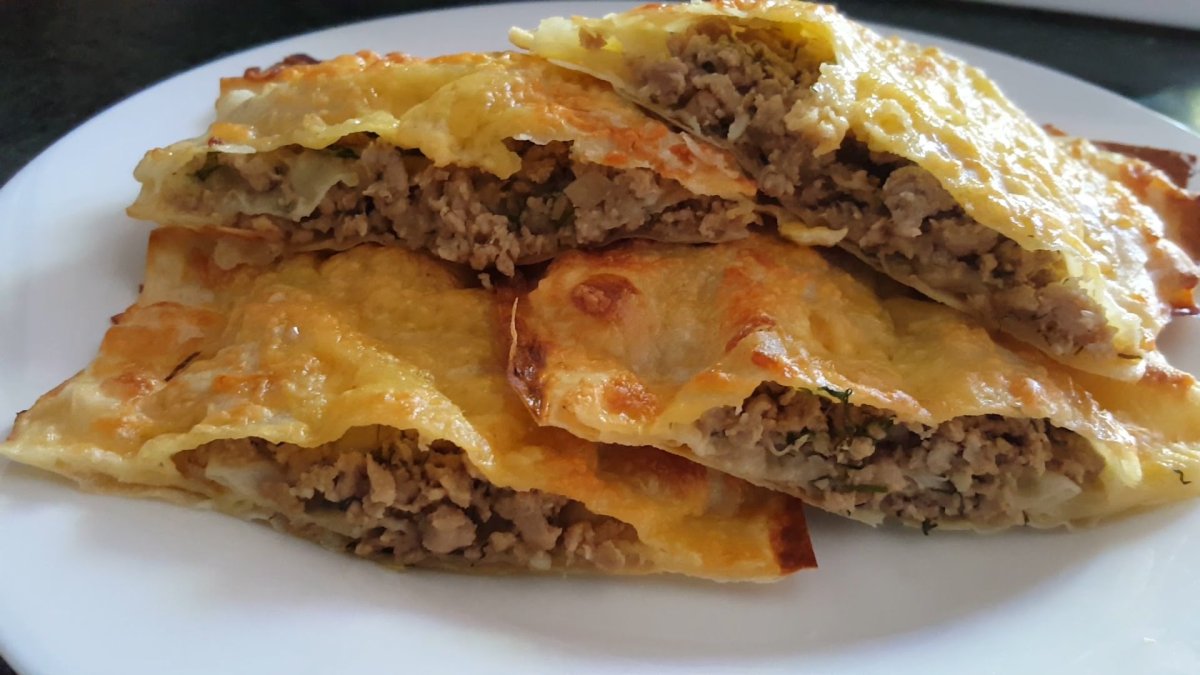 Пирожки из лаваша с фаршем