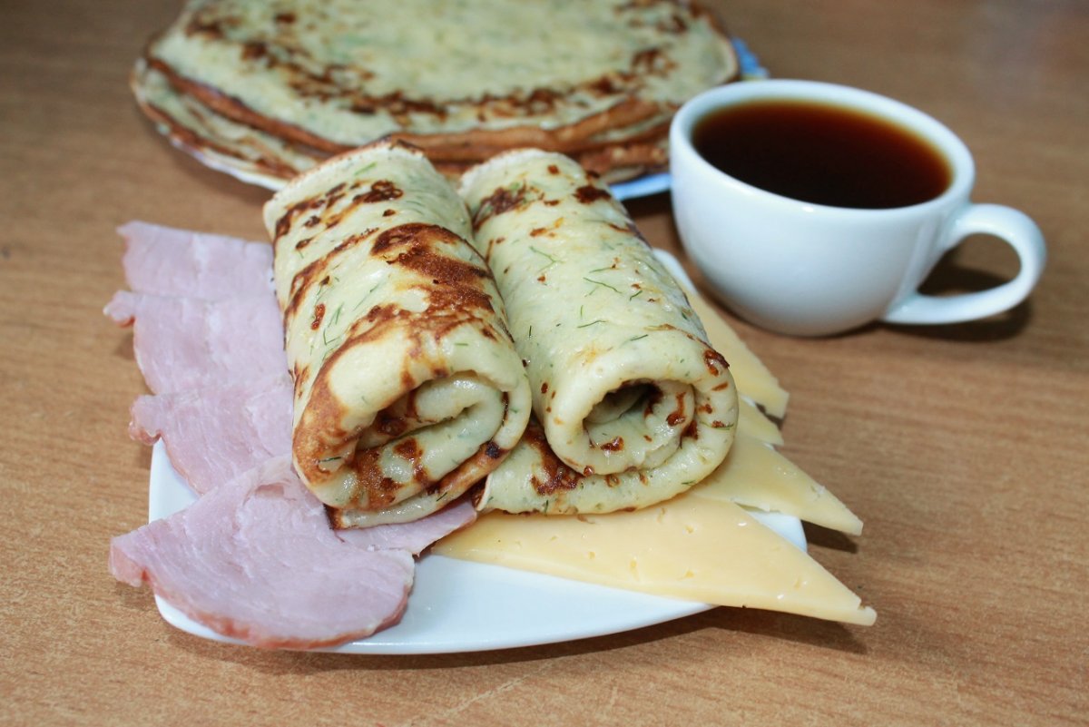 Лепёшки с брынзой на сковороде