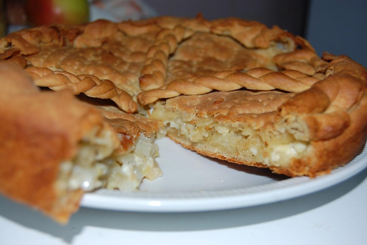 КИШ С грибами и шампиньонами