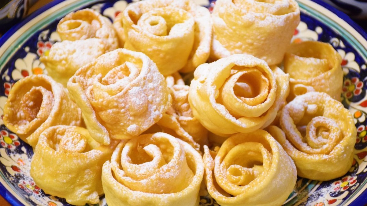 Печенье розочки с грецким орехом