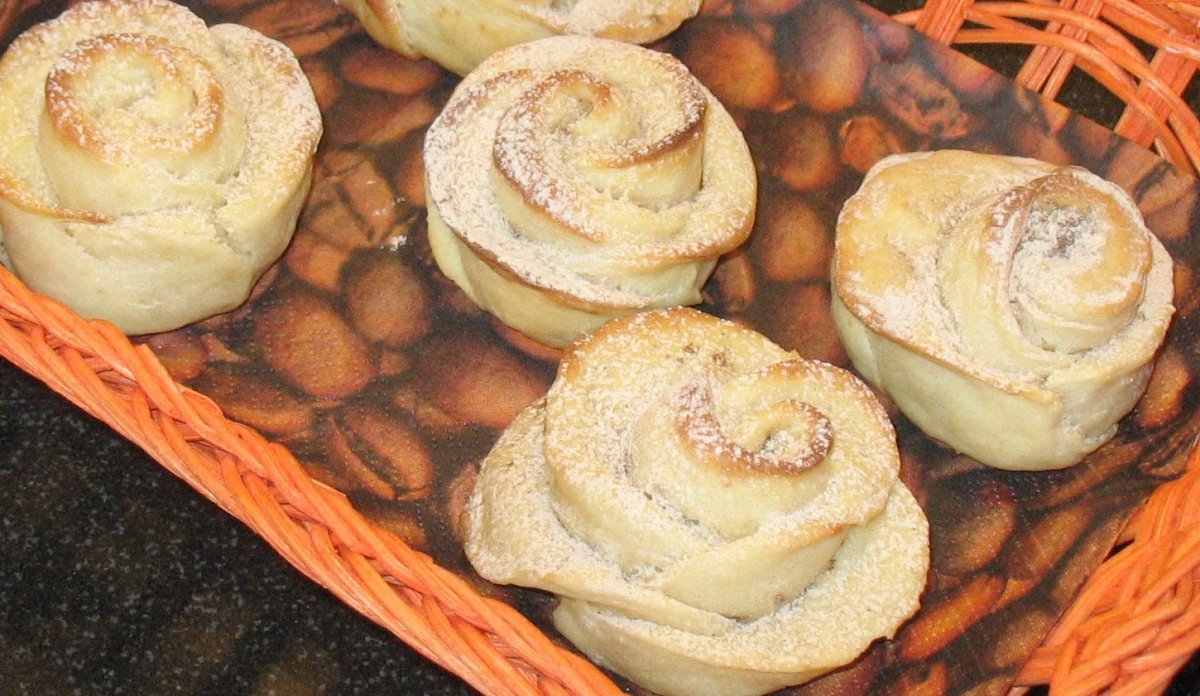 Печенье розочки из творога