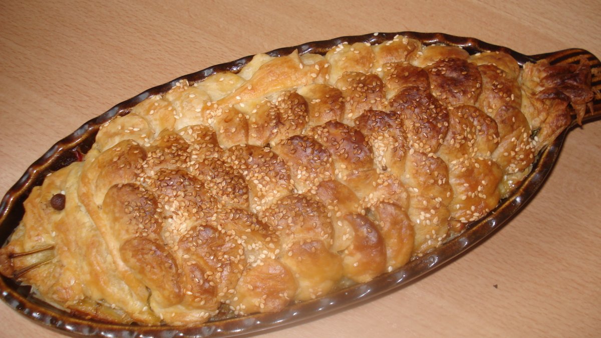 Пирог с лещом