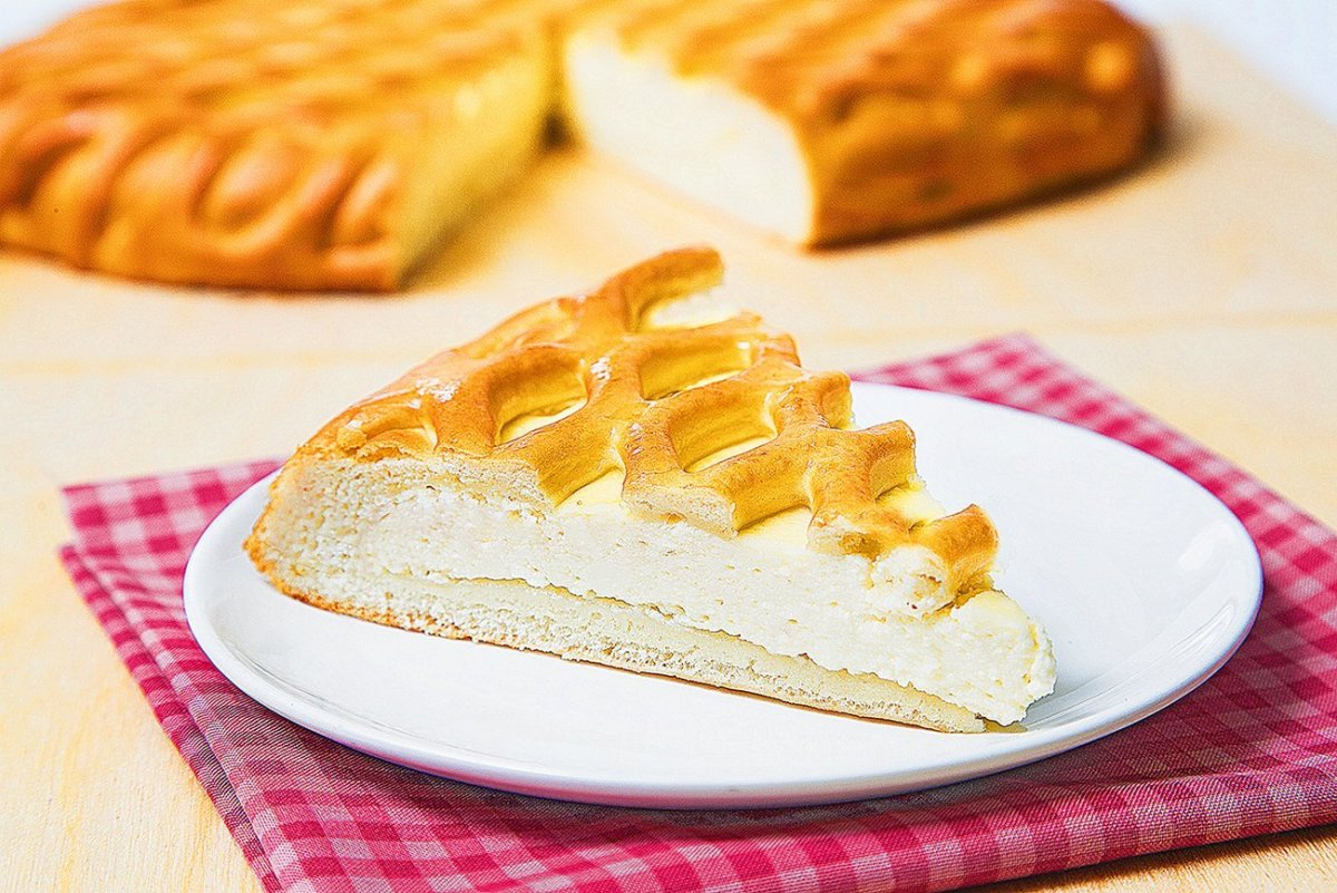 Круглый пирог с мясом