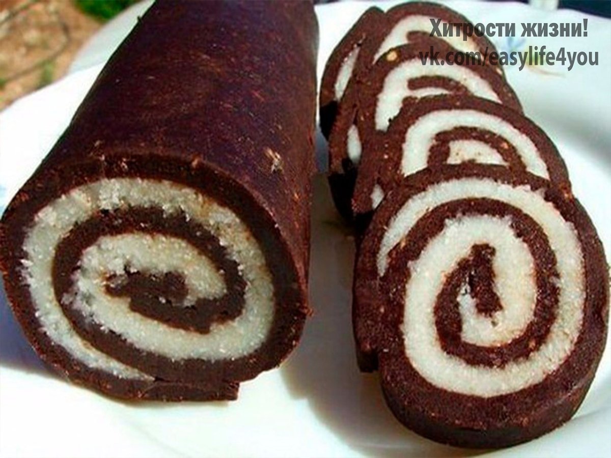 Маленькие рулеты в шоколаде