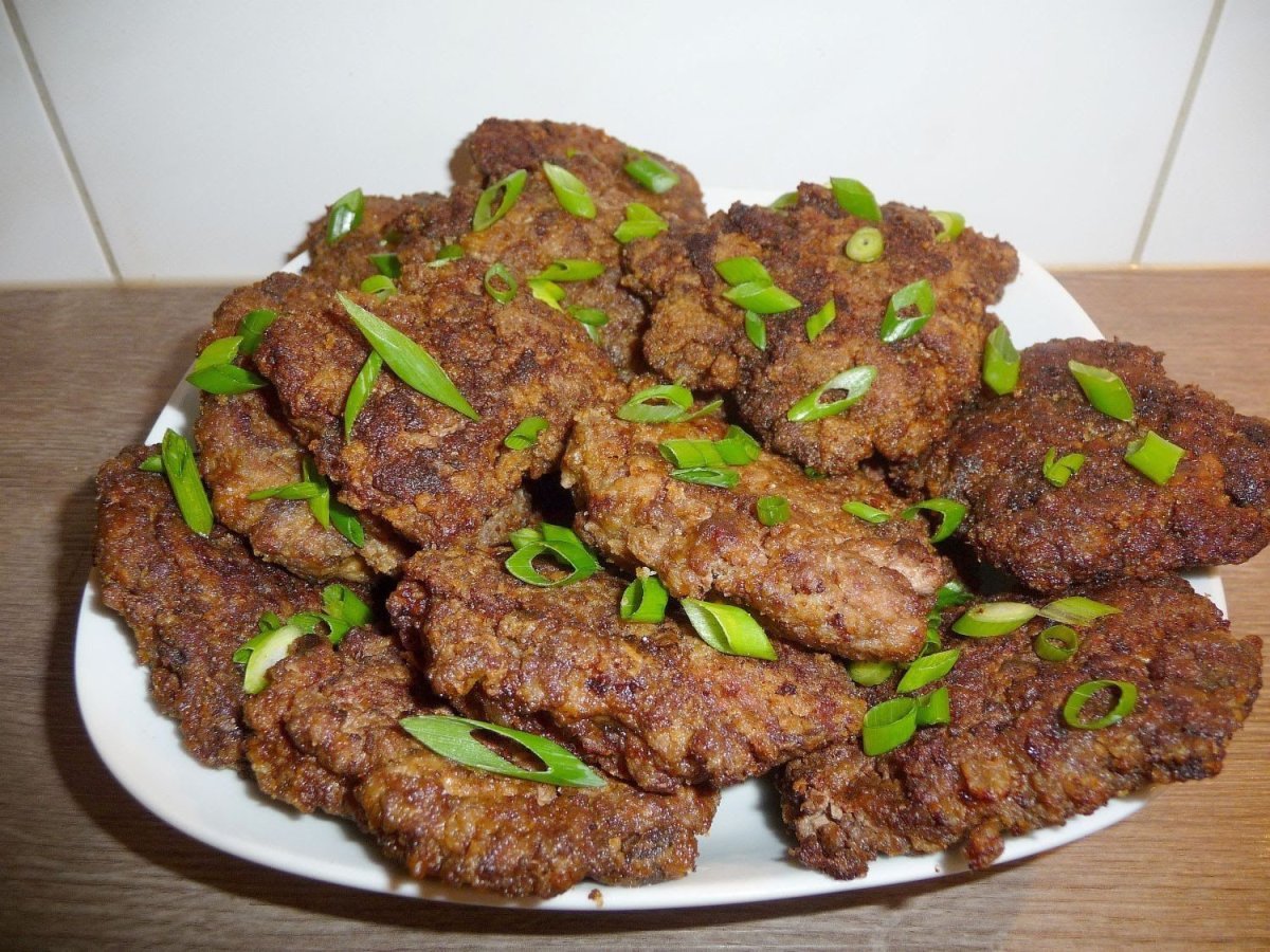 Печень жареная
