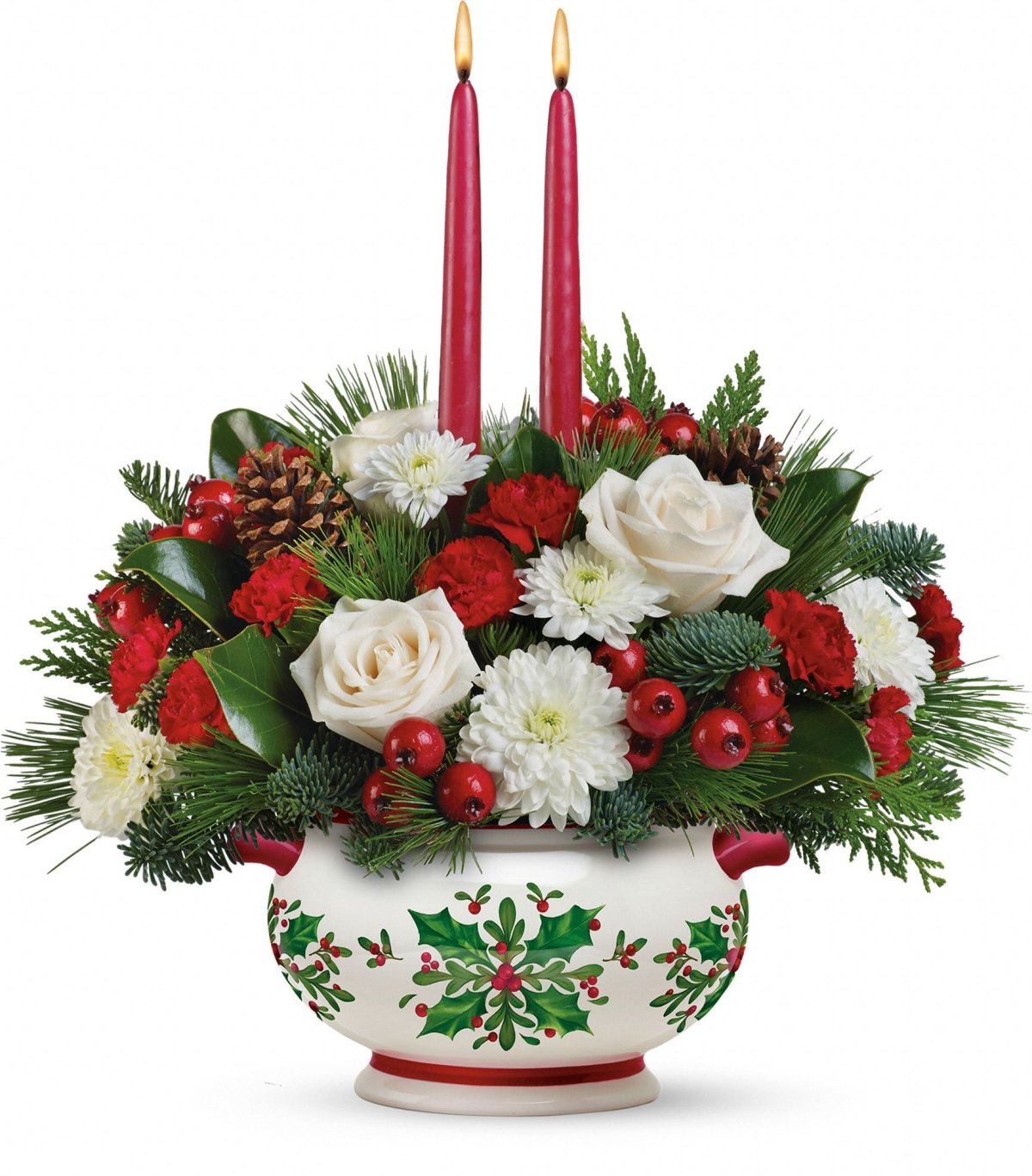 Новогодняя композиция в ящике