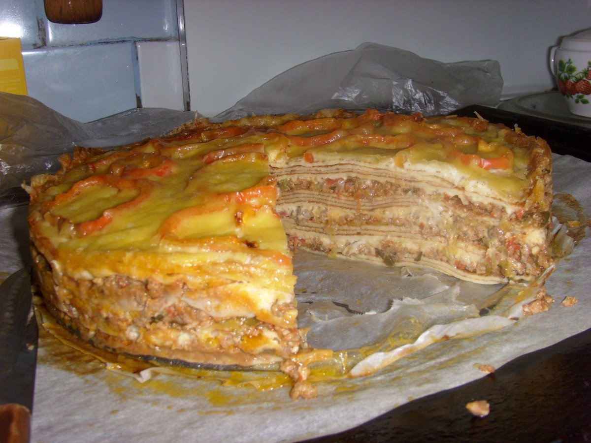 Кусок лазаньи