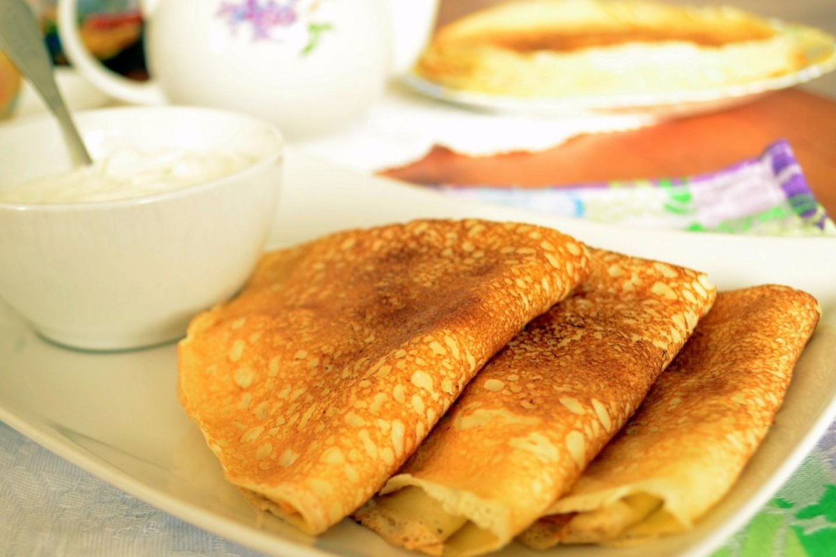 Блины на молоке