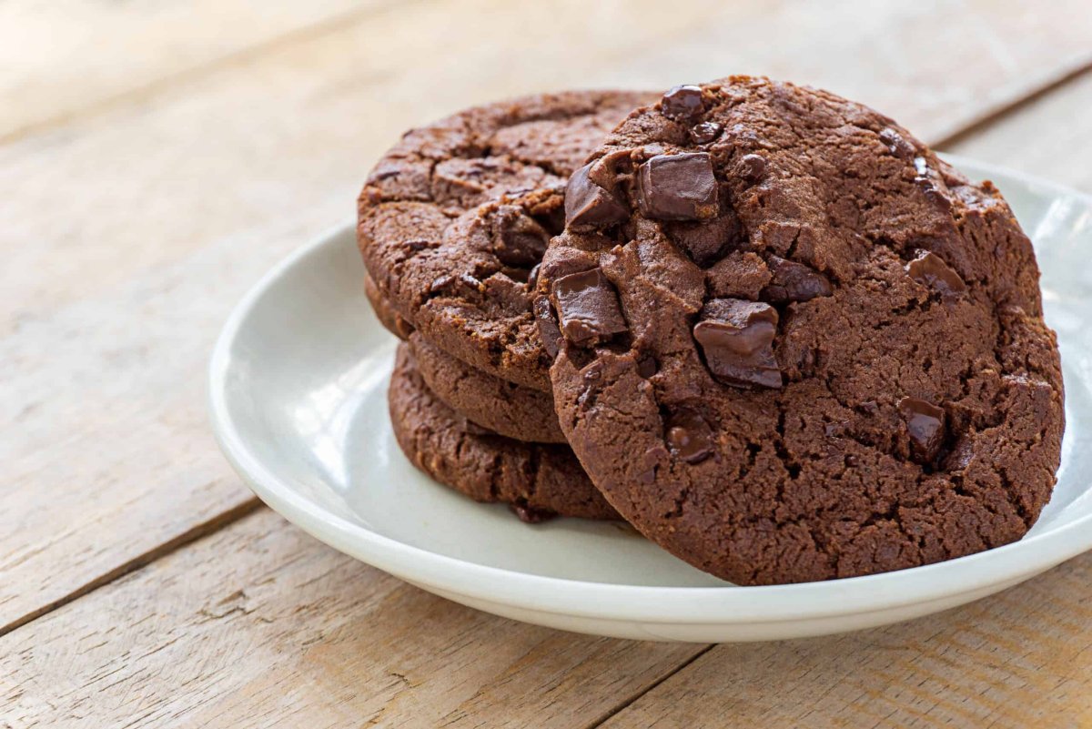 Triple Chocolate Protein cookies