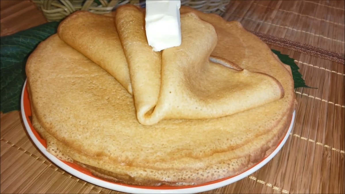 Классические блины на молоке